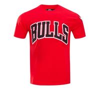 Pro Standard Mens NBA Chicago Bulls Classic Chenille Short Sleeve Tee Red XL