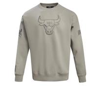 Pro Standard Mens NBA Chicago Bulls Neutral Crewneck Sweatshirt Taupe 2XL