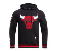 Pro Standard Mens NBA Chicago Bulls Retro Classics Pull Over Hoodie Black/Red/Black S