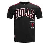 Pro Standard Mens NBA Chicago Bulls Retro Classics Taping Tee Black/Red/Black M
