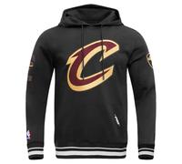Pro Standard Mens NBA Cleveland Cavaliers Retro Classics Pull Over Hoodie Black 2XL