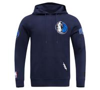 Pro Standard Mens NBA Dallas Mavericks Classic Chenille Pull Over Hoodie Midnight Navy 3XL