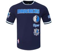 Pro Standard Mens NBA Dallas Mavericks Retro Classics Short Sleeve Tee Midnight Navy 3XL