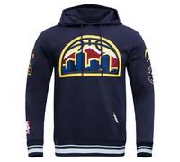 Pro Standard Mens NBA Denver Nuggets Retro Classics Pull Over Hoodie Midnight Navy 3XL