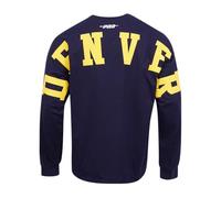 Pro Standard Mens NBA Denver Nuggets Wingspan Long Sleeve Tee Midnight Navy M