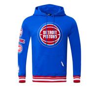 Pro Standard Mens NBA Detroit Pistons Retro Classics Pull Over Hoodie Royal Blue/Red L