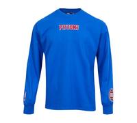 Pro Standard Mens NBA Detroit Pistons Retro Classics Short Sleeve Tee Royal Blue/Red 2XL