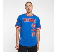 Pro Standard Mens NBA Detroit Pistons Retro Classics Short Sleeve Tee Royal Blue/Red L