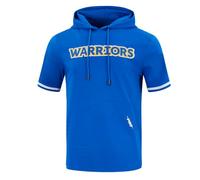 Pro Standard Mens NBA Golden State Warriors Classic Chenille Short Sleeve Hoodie Royal Blue XL