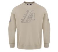 Pro Standard Mens NBA Los Angeles Lakers Neutral Crewneck Sweatshirt Taupe M