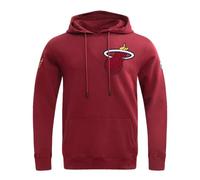 Pro Standard Mens NBA Miami Heat Classic Chenille Pull Over Hoodie Cardinal Red 3XL