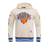 Pro Standard Mens NBA New York Knicks Retro Classics Pull Over Hoodie Eggshell/Royal Blue XL