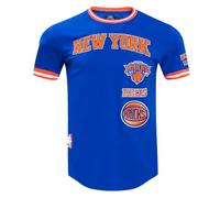 Pro Standard Mens NBA New York Knicks Retro Classics Short Sleeve Tee Royal Blue/Orange XL