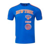 Pro Standard Mens NBA New York Knicks Retro Classics Taping Tee Royal Blue/Orange L