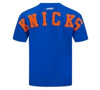Pro Standard Mens NBA New York Knicks Wingspan Short Sleeve Tee Royal Blue L