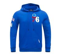 Pro Standard Mens NBA Philadelphia 76ers Classic Chenille Pull Over Hoodie Royal Blue L