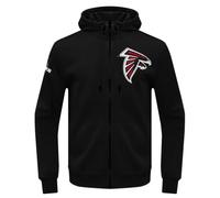 Pro Standard Mens NFL Atlanta Falcons Classic Chenille Full Zip Hoodie Black L