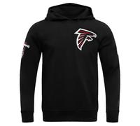 Pro Standard Mens NFL Atlanta Falcons Classic Chenille Pull Over Hoodie Black Xl