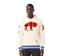 Pro Standard Mens NFL Buffalo Bills Retro Classics Pull Over Hoodie Eggshell/Royal Blue L