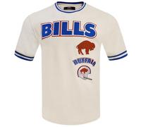 Pro Standard Mens NFL Buffalo Bills Retro Classics Short Sleeve Tee Eggshell/Royal Blue XL