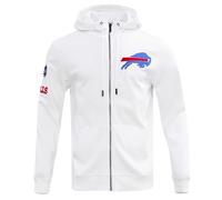 Pro Standard Mens NFL Chicago Bears Classic Chenille Full Zip Hoodie White 2Xl