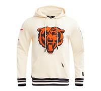 Pro Standard Mens NFL Chicago Bears Retro Classics Pull Over Hoodie Eggshell/Midnight Navy 2Xl