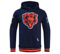 Pro Standard Mens NFL Chicago Bears Retro Classics Pull Over Hoodie Midnight Navy/Orange/Midnight Navy S