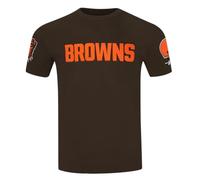 Pro Standard Mens NFL Cleveland Browns Classic Chenille Short Sleeve Tee Brown L