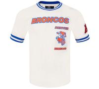 Pro Standard Mens NFL Denver Broncos Retro Classics Short Sleeve Tee Eggshell/Royal Blue M