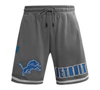 Pro Standard Mens NFL Detroit Lions Classic Chenille Athletic Short Gray L