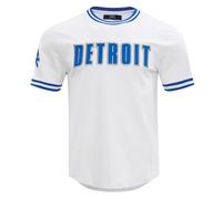 Pro Standard Mens NFL Detroit Lions Classic Chenille Short Sleeve Tee White 3XL