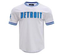 Pro Standard Mens NFL Detroit Lions Classic Chenille Short Sleeve Tee White M