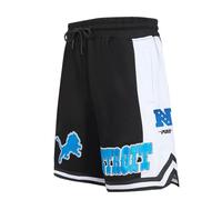 Pro Standard Mens NFL Detroit Lions Retro Classics Athletic Short Black M