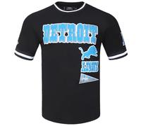 Pro Standard Mens NFL Detroit Lions Retro Classics Short Sleeve Tee Black 2XL