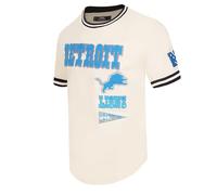 Pro Standard Mens NFL Detroit Lions Retro Classics Short Sleeve Tee Eggshell/Black M
