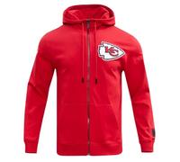 Pro Standard Mens NFL Kansas City Chiefs Classic Chenille Full Zip Hoodie Red 2Xl