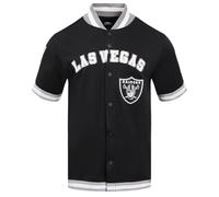Pro Standard Mens NFL Las Vegas Raiders Classic Chenille Button Down Black/Gray L