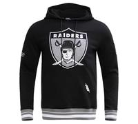 Pro Standard Mens NFL Las Vegas Raiders Retro Classics Pull Over Hoodie Black/Gray L