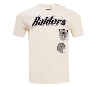 Pro Standard Mens NFL Las Vegas Raiders Retro Classics Taping Tee Eggshell/Black L