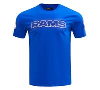 Pro Standard Mens NFL Los Angeles Rams Classic Chenille Short Sleeve Tee Royal Blue L