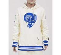 Pro Standard Mens NFL Los Angeles Rams Retro Classics Pull Over Hoodie Eggshell/Royal Blue L