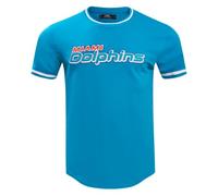 Pro Standard Mens NFL Miami Dolphins Classic Chenille Short Sleeve Tee Teal L