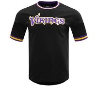 Pro Standard Mens NFL Minnesota Vikings Classic Chenille Short Sleeve Tee Black L