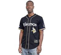 Pro Standard Mens NFL Minnesota Vikings Mesh Button Down Top Black/Purple XL