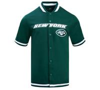 Pro Standard Mens NFL New York Jets Classic Chenille Button Down Forest Green 3XL