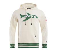 Pro Standard Mens NFL New York Jets Retro Classics Pull Over Hoodie Eggshell/Kelly Green 2Xl