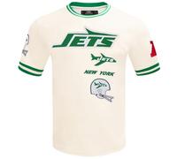Pro Standard Mens NFL New York Jets Retro Classics Short Sleeve Tee Eggshell/Kelly Green 2XL