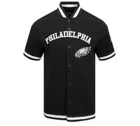 Pro Standard Mens NFL Philadelphia Eagles Classic Chenille Button Down Black 2XL