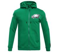 Pro Standard Mens NFL Philadelphia Eagles Classic Chenille Full Zip Hoodie Kelly Green M