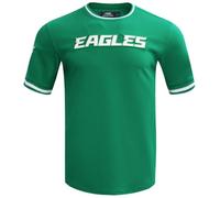 Pro Standard Mens NFL Philadelphia Eagles Classic Chenille Short Sleeve Tee Kelly Green XL